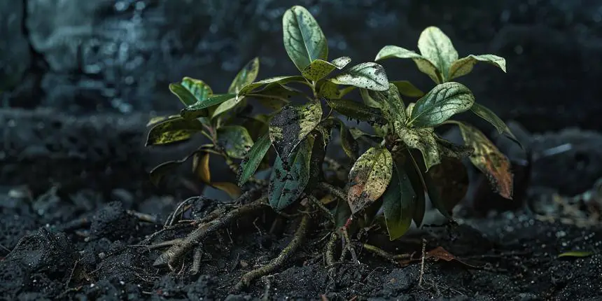 Rhododendron Plant with Phytophthora Root Rot Disease